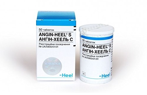 Angin (Heel) 50 Homeopathic Tablets - Inflammatory Diseases of the Tonsils, Tonsillitis Treatment