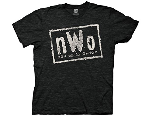 Ripple Junction WWE Distressed nWo Logo Adult T-Shirt Vintage 3XL Vintage Black