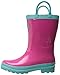 Hatley Girls' Fuchsia and Turquoise Rain Boots
