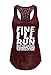 Tough Cookie's Women's Fine I'll Run Burnout Tank Top (Large - LF, Maroon)