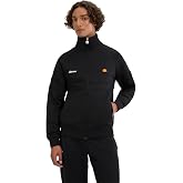 ellesse Men's Rimini Track Jacket, Black Mono