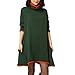 Leegoal Women Oversized Dress Ladies Knitted Baggy Sweater Knit Jumper Tops,Green