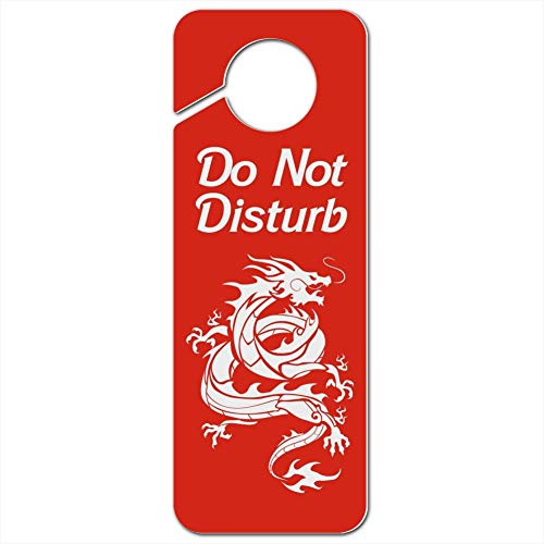 GRAPHICS & MORE Tribal Dragon Asian Do Not Disturb Plastic Door Knob Hanger Sign