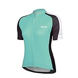 Beory Womens Cycling Jerseys with Short Sleeves,Girls Bike Short Sleeves with Three Pockets