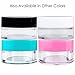 25 Jars - Beauticom High-Graded 5 Grams/5 mL BPA Free Thick Clear Acrylic 100% NO LEAK Plastic Jars empty Container White Lid for Cosmetic, Lip Balm, Beads, Creams, Lotion, Liquids, Sample, Travel