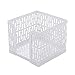 Crystallove Set of 3 Metal Mesh Office Desktop Supplies Organizer, White-Style 1