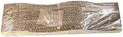 CL Domino Corrugated Paper Cardboard Scratcher Protect Cat Paw Furniture Scratching Board with Catnip X2