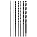 Fulton 12 Inch Extra Long Brad Point Drill Bit Set, 7 Drill Bits (1/8