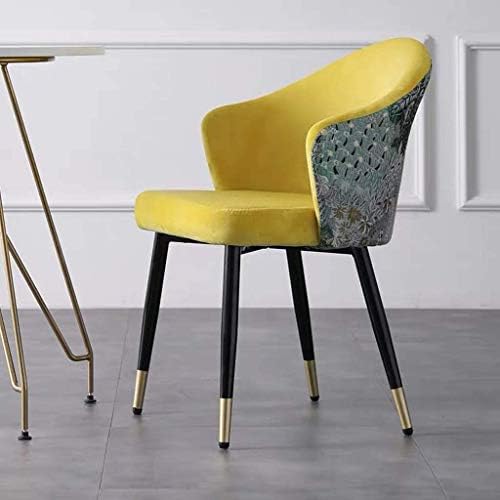 ダイニングチェア リビングチェア 介護椅子 リビングチェア レジャーソファチェアダイニングチェア化粧スツール バースツールカフェ飲食店ダイニングテーブルチェアデスクチェア会議ビジネス受付椅子読書椅子 Color Yellow Yellow Pr365 Hr