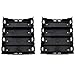 GFORTUN 2PCS 4x3.7V 18650 Batteries in Parallel Storage Box with 8 Pins DIY Battery Holder Case Black