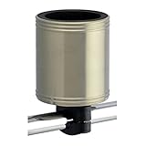Kroozie 2.0 - The Original Stainless Steel Cup Holder for Bicycles. New 2.0 Base fits bar sizes 5/8” to 1-3/8” with our tightest grip ever.