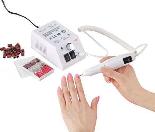 Miss Sweet Electric Nail Drill for Regular Polish Acrylic Nails RPM20000 (White)