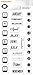 Fiskars 104040-1001 Clear Stamps, 4 by 8-Inch, Teresa Collins Dates