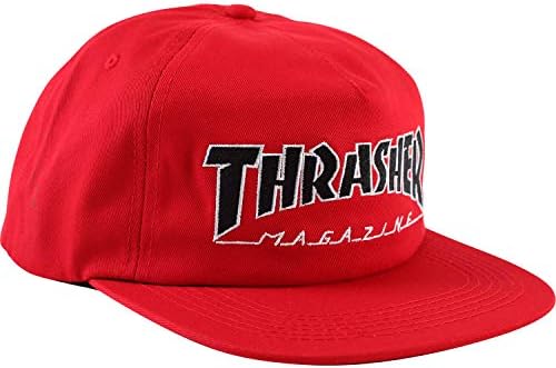 Thrasher Magazine Outlined Red/Black/White Hat - Adjustable