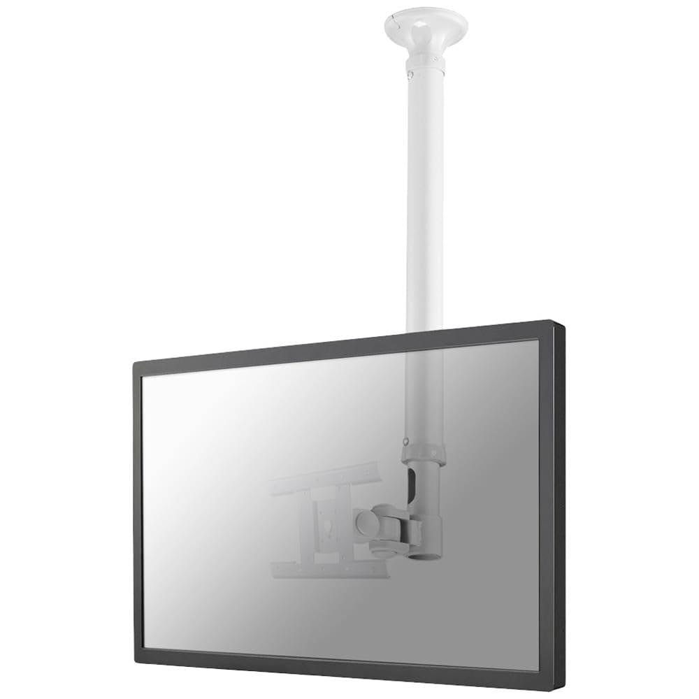 Newstar FPMA-C100WHITE TV/Monitor Ceiling Mount for 10"-30" Screen, Height Adjustable - White