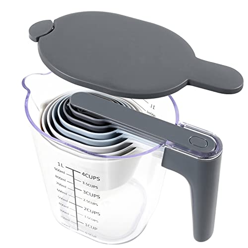 Recogwood 10 Pieces Measuring Cups and Spoons