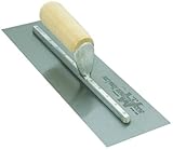 MARSHALLTOWN The Premier Line MX56 12-Inch by 3-Inch Finishing Trowel with Straight Wood Handle