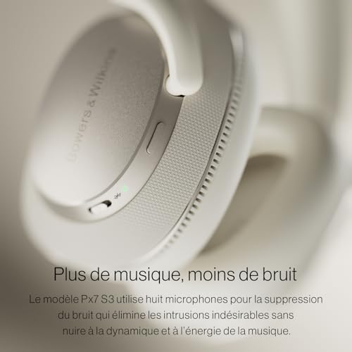Px7 S3 Casque Supra-Auriculaire sans Fil, Réduction de Bruit Avancée, DSP 24-bit, aptX Lossless, 30 Heures de Lecture, 8 Microphones, Charge Rapide - Noir Anthracite