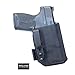 HolsterBuilder Kydex IWB Holster Clip - 1.5 Inch Overhook Strut for Belt, Snug Fit, Pre-Drilled Holes, Mounting Hardware Included, Concealed Carry Accessory, Made in USA