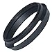 SIOTI Camera Tilted Vented Metal Lens Hood with Cleaning Cloth and Lens Cap Compatible with General Camera Standard Thread Lens(49mm)
