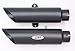 Harley Davidson Night Rod Special Black Powdercoated Slash Cut Exhaust Pipes (BAFFLED)