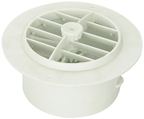 D & W Incorporated 3840RWH White Grille with Damper