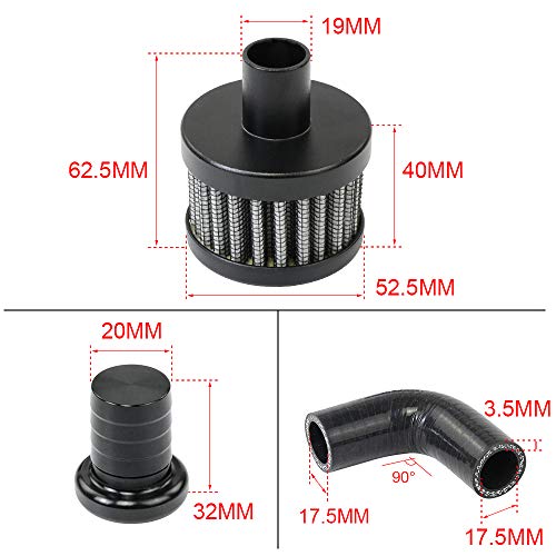 thumbnail image 2 of Crank Case Vent Filter Kit For 6.7L Cummins 2007.5-2017 - Metal Reroute Ventilation System 2 of 13