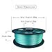 SunTop PLA 3D Printing Filament 1.75mm Silk Green, Rohs Compliance, 1 kg (2.2lbs) Spool, Dimensional Accuracy +/- 0.03 mm