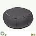 Buckwheat Meditation Cushion – Crescent, Round Or Zabuton Zafu Yoga Pillow | 7 Colors | Zippered Organic Cotton Cover & Liner to Add or Remove Hulls | Machine Washable | Carrying Handle