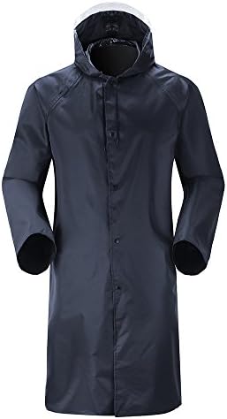 Insun Mens Long Raincoat with Hood 
