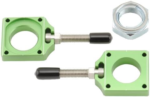 Bolt Motorcycle Hardware (CHAD-KX.GR) Green Chain Adjuster Block