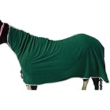 Derby Originals Classic Fleece Horse Cooler Blanket - All Season Sheet & Liner (Hunter Green, 84 Inch)