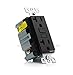 Paladin 20A GFCI GFI Receptacle Outlet w/Wallplate & LED Indicator - UL Certified, Black, 20 Amp 125v (1 Pack)