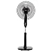 AmazonBasics Oscillating Dual Blade Standing Pedestal Fan with Remote - 16-Inch