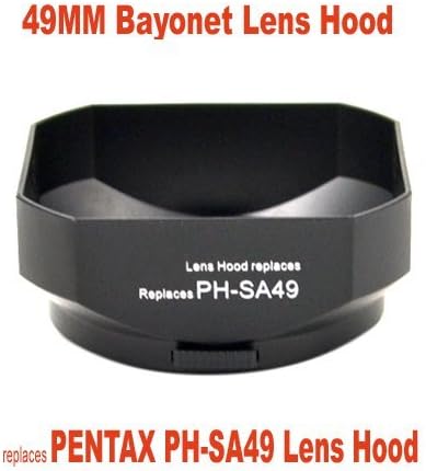 RinbowImaging Lens Hood for PENTAX-DX 35mm F2.4 AL, FA 50mm F1.4, FA 50mm F1.7, F 50mm F1.4, F 50mm F1.7, A 50mm F1.4, A 50mm F1.7, A 50mm F2.0, replaces PENTAX PH-SA49