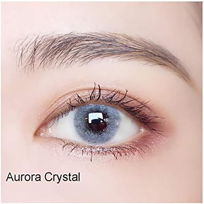 Women’s Pair Eye ColoredContacts Change Eye Accessories One Pair(2 Pieces) (Aurora Crystal)