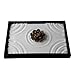 ICNBUYS Zen Garden with Lotus Set with Free Rake and Pushing Sand Pen Base Tray Dimensions 10 x 0.4 x 7 inches