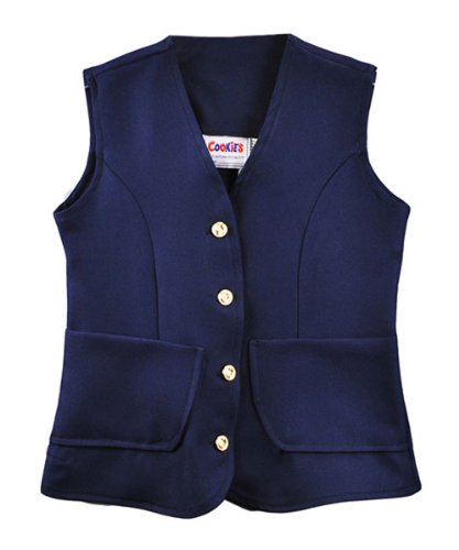 Cookie's Brand Big Girls' Vest - navy, 16