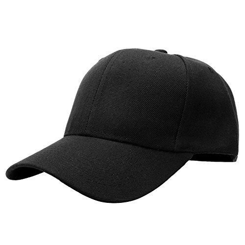 Classic Plain Constructed Curved Bill, Curved Brim Adjustable Velcro