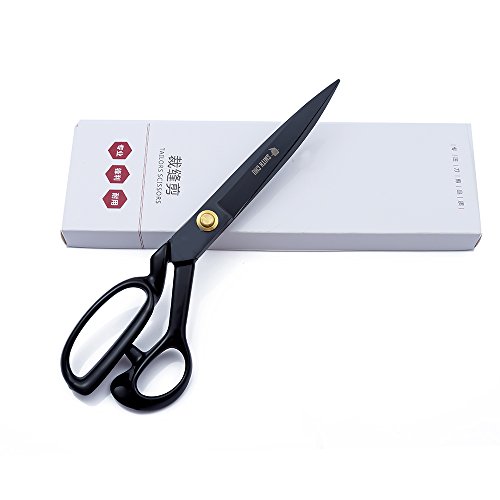 SMITH CHU Sewing Scissors-Heavy Duty Tailor Scissors Shears for Fabric,Leather,Raw Materials,Dressingmaking,Altering-Professional Upholstery Shears for Dressmakers Students Office Crafting (12 inch)