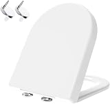 MASS DYNAMIC D-Shape Toilet Seat Soft Close Quick Release White view 4