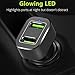 Car Charger, BrexLink 6A/36W Dual USB Ports Fast Car Charger Adapter, 2 Port Quick Cell Phone Car Accessories Compatible w. Samsung Galaxy S9 S8 Plus Note 9 8 S7, iPhone Xs XS Max XR X 8 Plus 7 6S 6