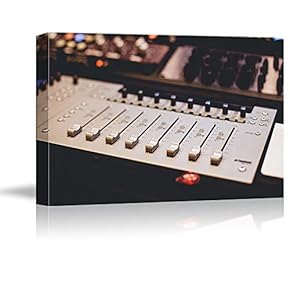 Canvas Wall Art Radio Panel Antique Design Painting Artwork for Home Prints Framed - 12x18 inches