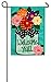 Evergreen Flag Welcome Spring Tulips Garden Applique Flag | Spring Garden Flags For Outside 12x18 double sided | Welcome Flag Décor for Yards Porch Gardens