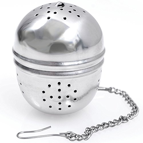 Loose Leaf Tea Ball Infuser Strainer (PREMIUM GRADE STAINLESS STEEL