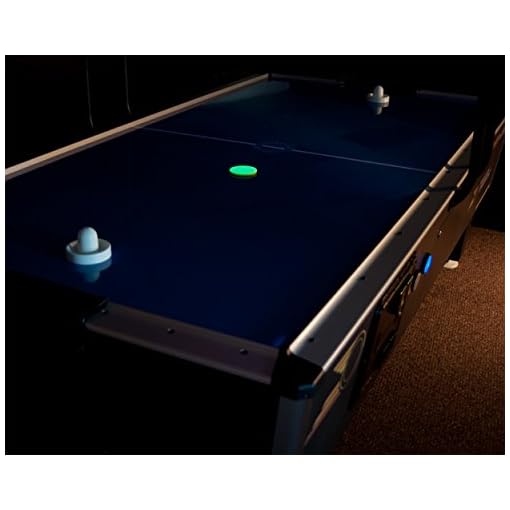 Tournament Pro Air Hockey Table - 8' - Dark Blue - Coin Operated - Side Scoring - Image 4