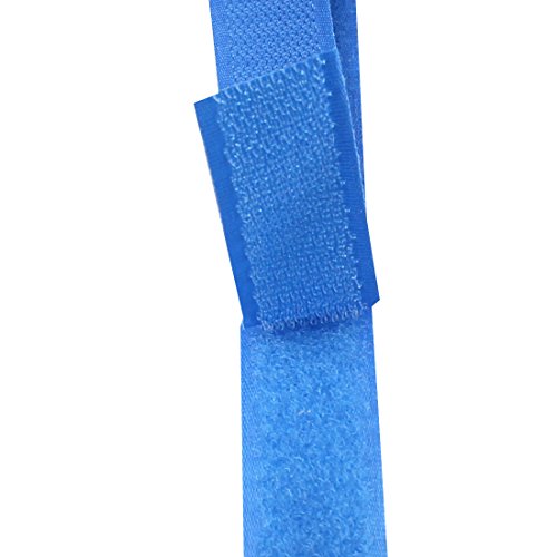 0.78 Inch (20mm) width Sew on Hook and Loop, 10M (10.9 Yards) (Blue)