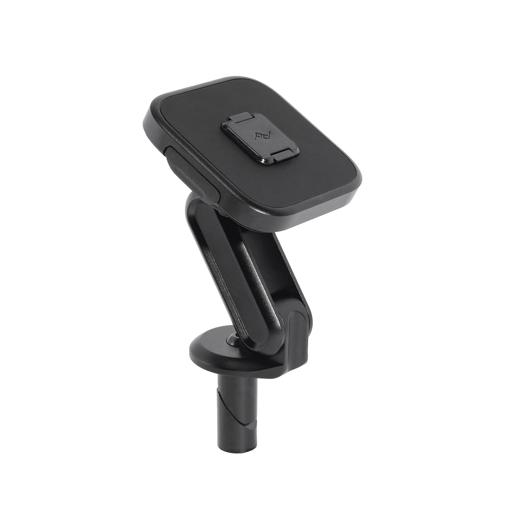 Peak Design Mobile Motorcycle Stem Phone Mount, Non-Charging, SlimLink Mounting Technology, Rigid Arm, Fits Hollow Steering Stem Nuts (13-26mm), Vibration Isolator, Motorcycle Phone Mount