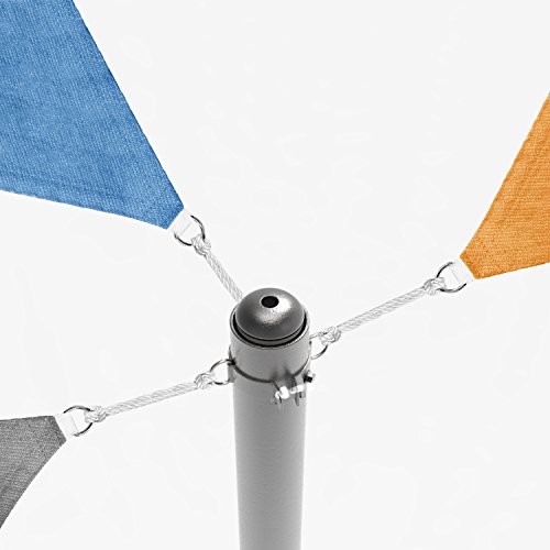 E&KSunrise Sun Shade Sail Pole, Stand Post 8' Feet Tall (96") Heavy