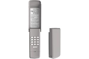 BEANKONEAL Universal Garage Door Opener Keypad Compatible with Liftmaster Chamberlain Craftsman Opener with Purple Yellow Red Orange Green Learn Button Wireless Keypad Replacement (Gray)